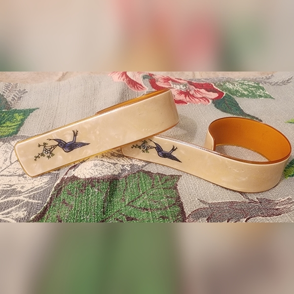 Antique Celluloid Napkin Rings - Picture 1 of 4